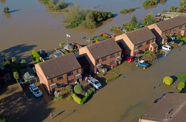 Flooded street