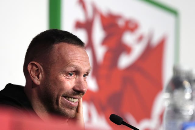 Wales head coach Craig Bellamy during a press conference