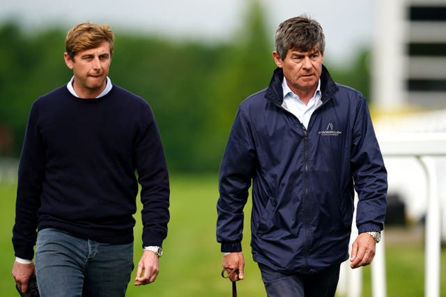 Ed (left) and Simon Crisford at Epsom