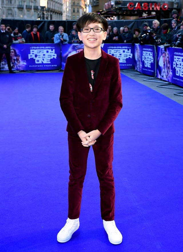 Philip Zhao on the blue carpet ahead of the European premiere (Ian West/PA)