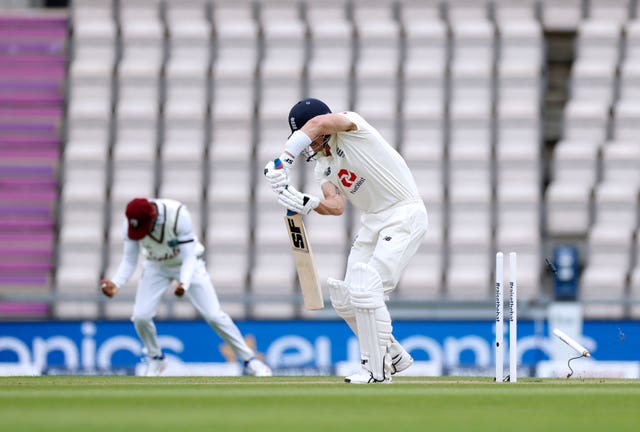 Joe Denly, centre, was dropped by England ahead of the second Test (Adrian Dennis/NMC Pool/PA)