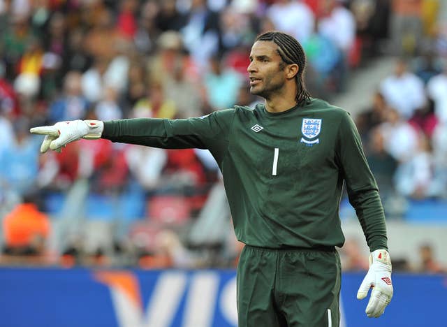 David James played for England between 1997 and 2010