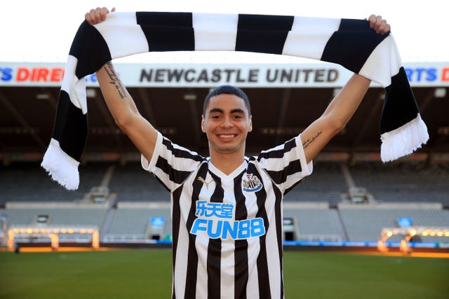 Miguel Almiron became Newcastle's most expensive signing in January