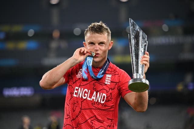 Sam Curran was player of the tournament and final in England's T20 World Cup-winning campaign (PA)