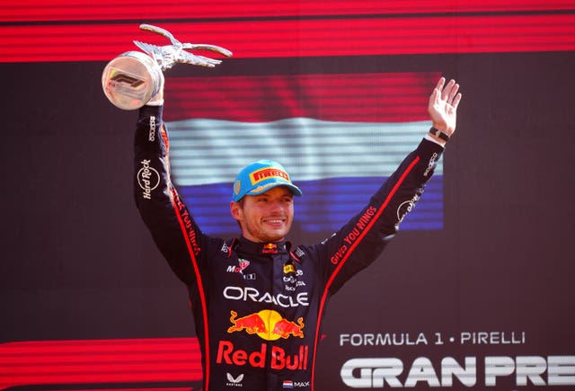 Max Verstappen famous for the podium