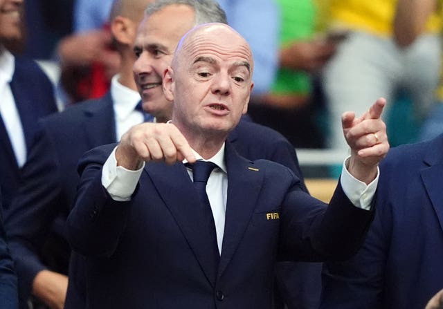 Gianni Infantino at a FIFA meeting