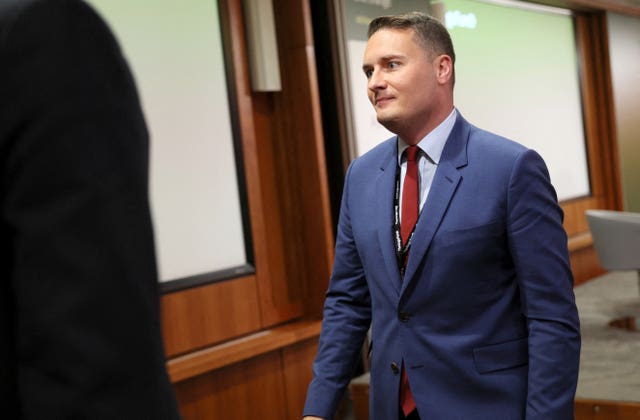 Health Secretary Wes Streeting leaves after listening to Prime Minister Keir Starmer speaking following the publication of Lord Darzi’s independent investigation into the state and performance of the NHS in central London