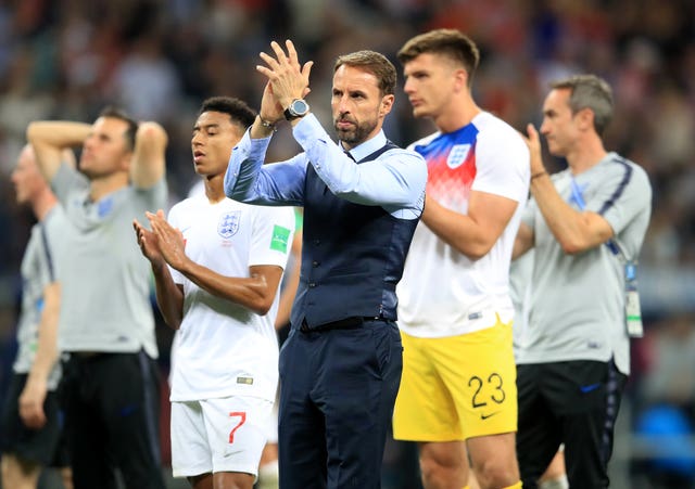 Southgate and England applaud the fans