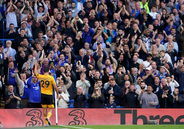 Diego Costa received a warm reception from the Chelsea fans