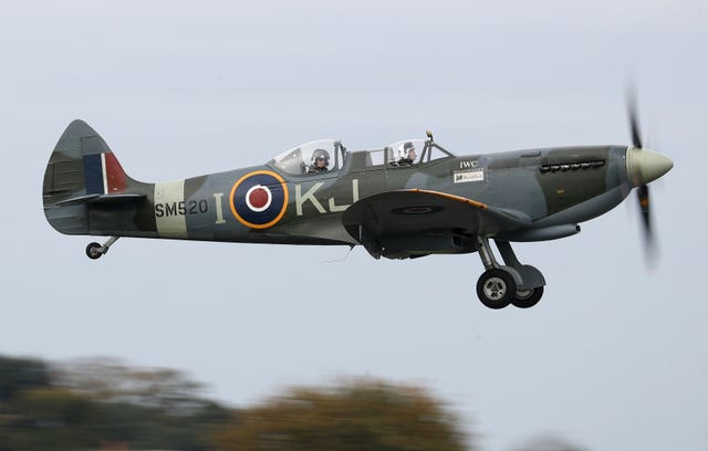 RAF veteran Spitfire flight