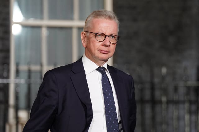 Levelling Up Secretary Michael Gove (James Manning/PA)