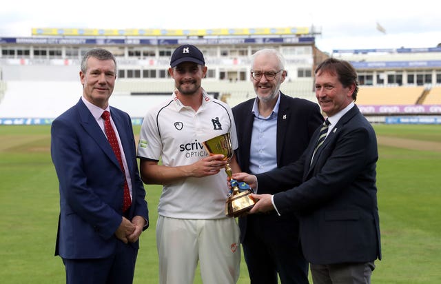 Warwickshire chief executive Stuart Cain, second right, has urged counties to stop bickering (Bradley Collyer/PA)