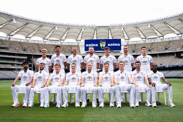 England Ashes squad photo