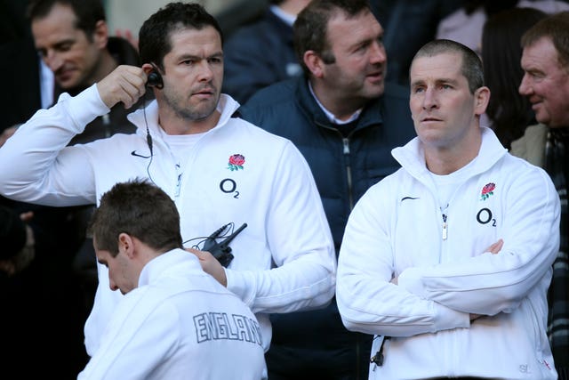 Andy Farrell, left, worked under Stuart Lancaster when he coached England