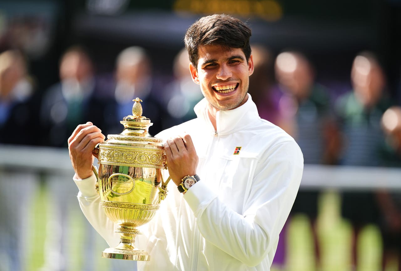 Carlos Alcaraz sets sights on ‘big three’ after retaining Wimbledon ...