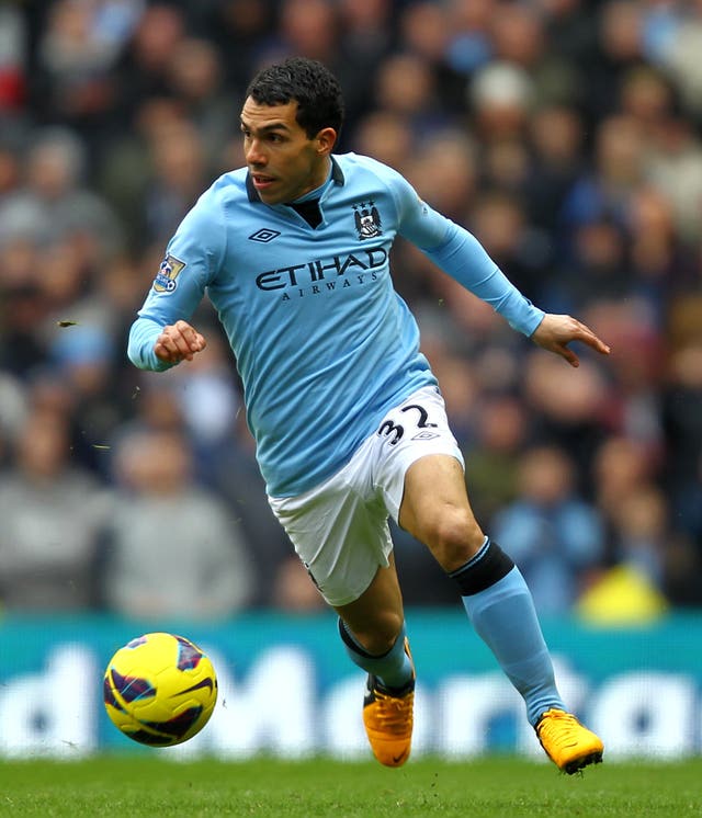 Carlos Tevez did not play a match for City for six months