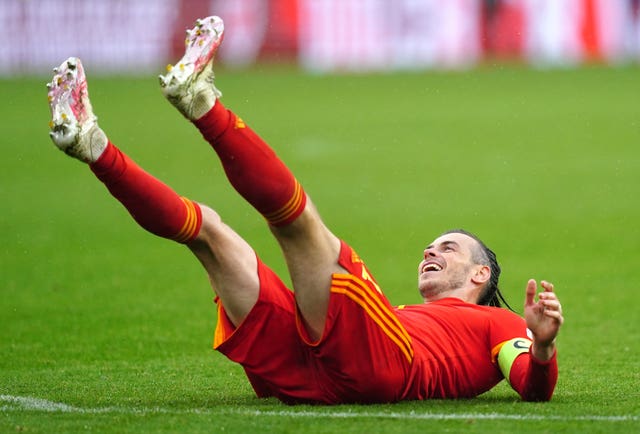 Wales’ Gareth Bale celebrates after qualifying for the Qatar World Cup following victory in the FIFA World Cup 2022 Qualifier play-off final match at Cardiff City Stadium, Cardiff. Picture date: Sunday June 5, 2022.