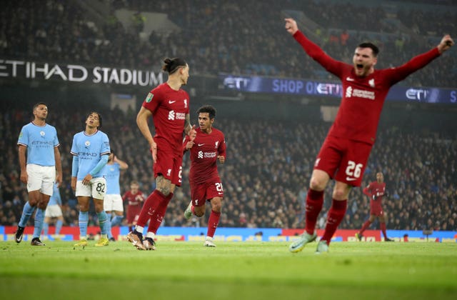 Manchester City v Liverpool – Carabao Cup – Fourth Round – Etihad Stadium