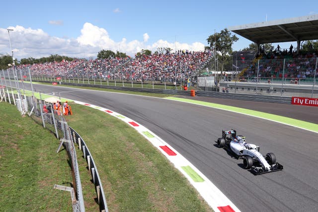 A view of racing at Monza