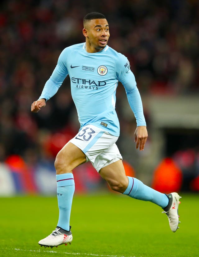 Gabriel Jesus was sidelined for two months with a knee injury 