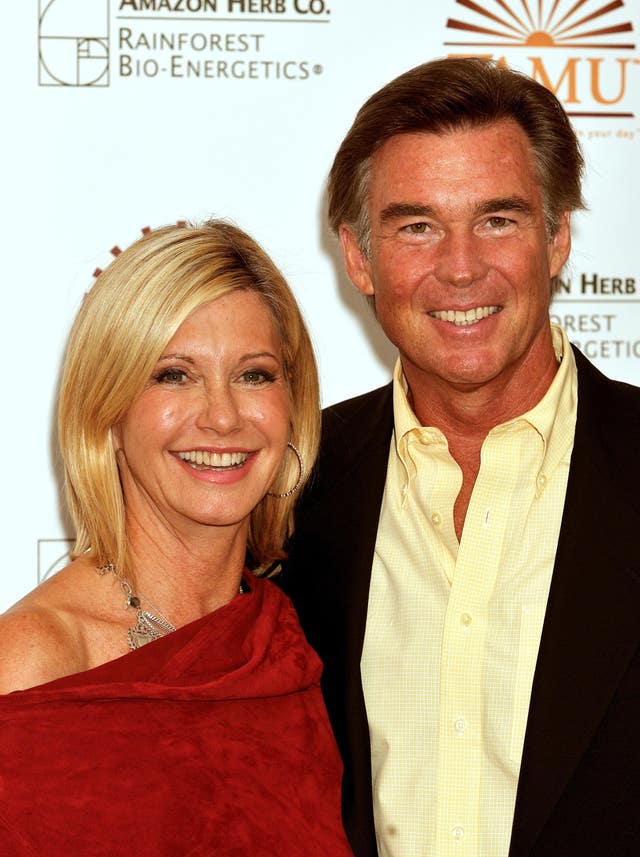 Olivia Newton-John with her husband John Easterling