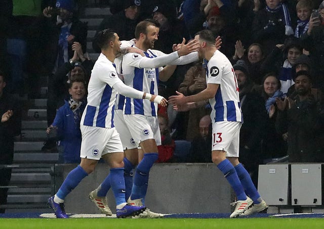 Glenn Murray celebrates his opener 