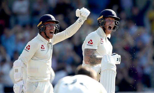 Leach, left, and Stokes guided England to victory at Headingley 