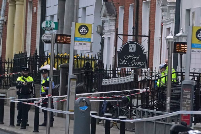 The scene in Dublin city centre
