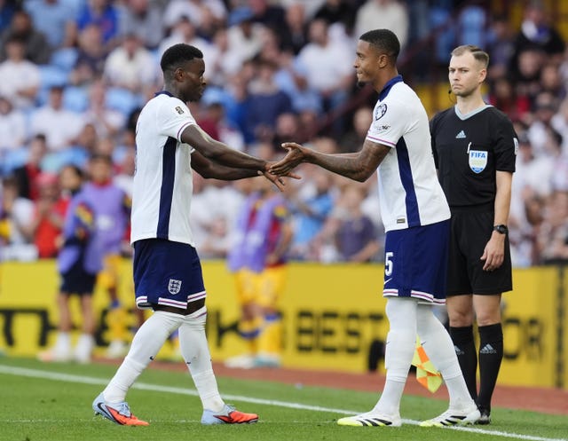 Marc Guehi (left)  had a minor groin problem against Andorra 