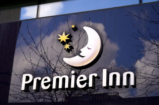 A Premier Inn sign