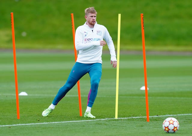 Kevin De Bruyne is among the players back in training at City