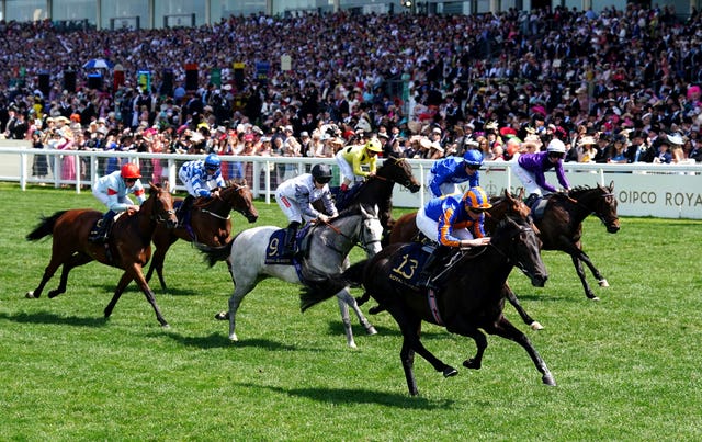 Meditate winning the Albany Stakes at Royal Ascot