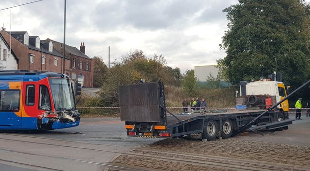 Sheffield Supertram collision