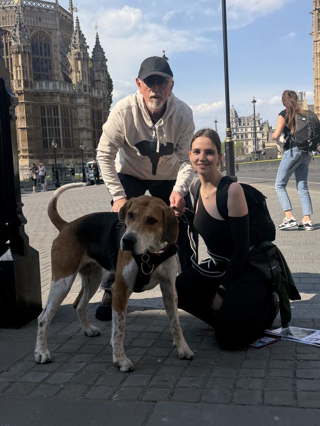 Dog hunting protest – London
