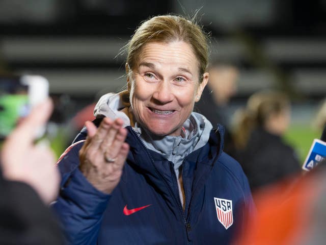 Former USA manager Jill Ellis has been linked with the England job (Jeff Holmes/PA).