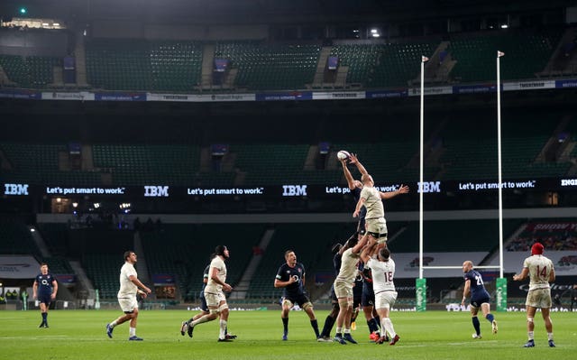 England v Georgia was played before empty stands