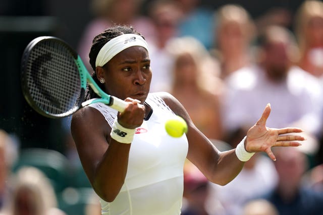 Coco Gauff's forehand has been questioned 