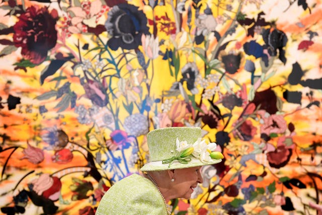 The Queen later visited the Hauser & Wirth Somerset gallery