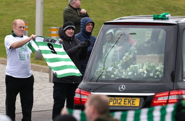 Stevie Chalmers Funeral – St Mary's Church