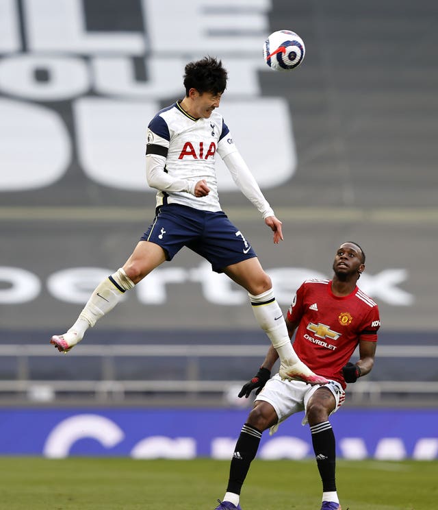 Son was targeted following Spurs' match against Manchester United on Sunday 