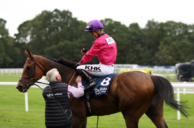 Scampi and Saffie Osborne after victory at Ascot 