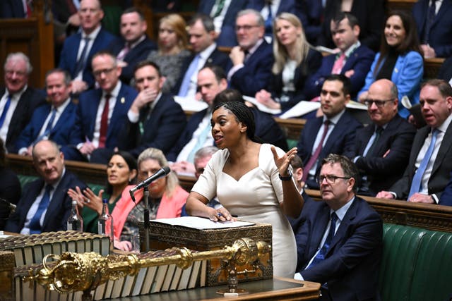 Kemi Badenoch speaking during Prime Minister’s Questions 
