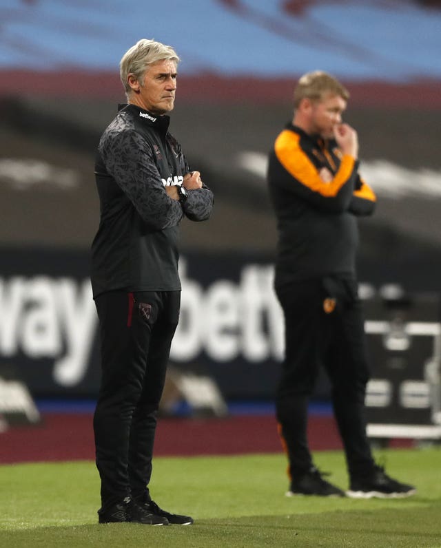 Alan Irvine took charge of West Ham against Hull after David Moyes tested positive for coronavirus