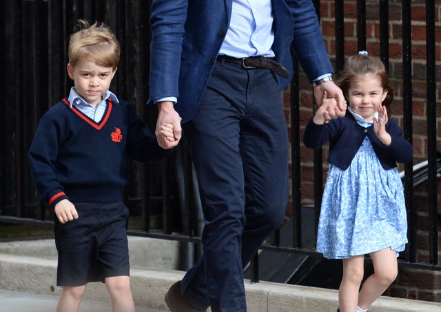 George and Charlotte will be among the young helpers (Kirsty O’Connor/PA)
