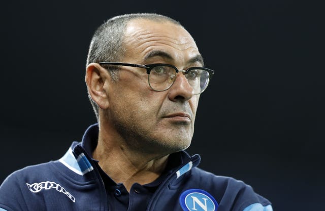 Maurizio Sarri managed Napoli against Manchester City last season