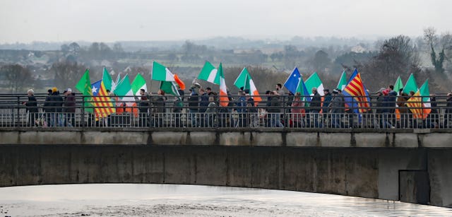 Irish unity march
