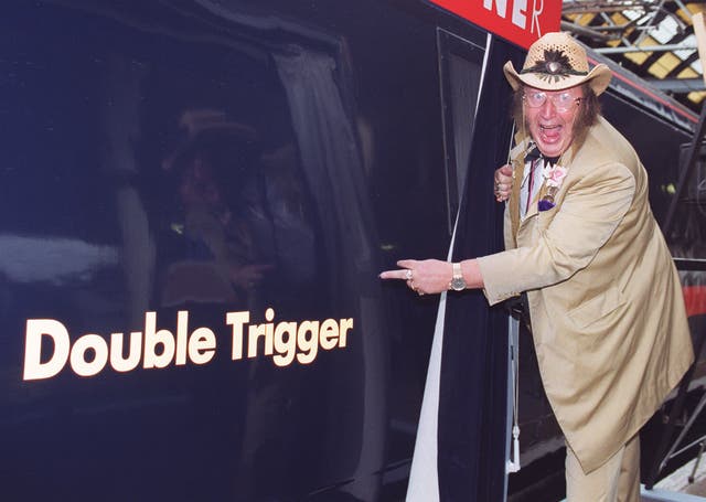 Double Trigger even had a train named in his honour, unveiled by the late John McCririck 