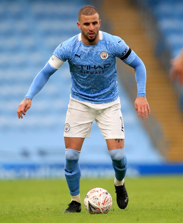 Kyle Walker is back in action after recovering from Covid-19