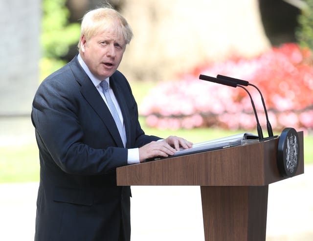 Boris Johnson makes his first speech as PM