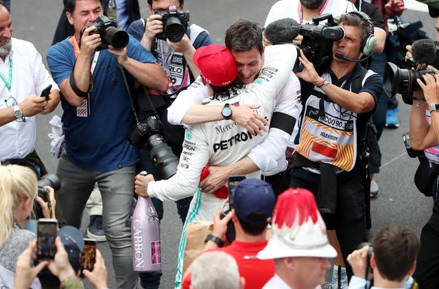 Hamilton is close with Toto Wolff